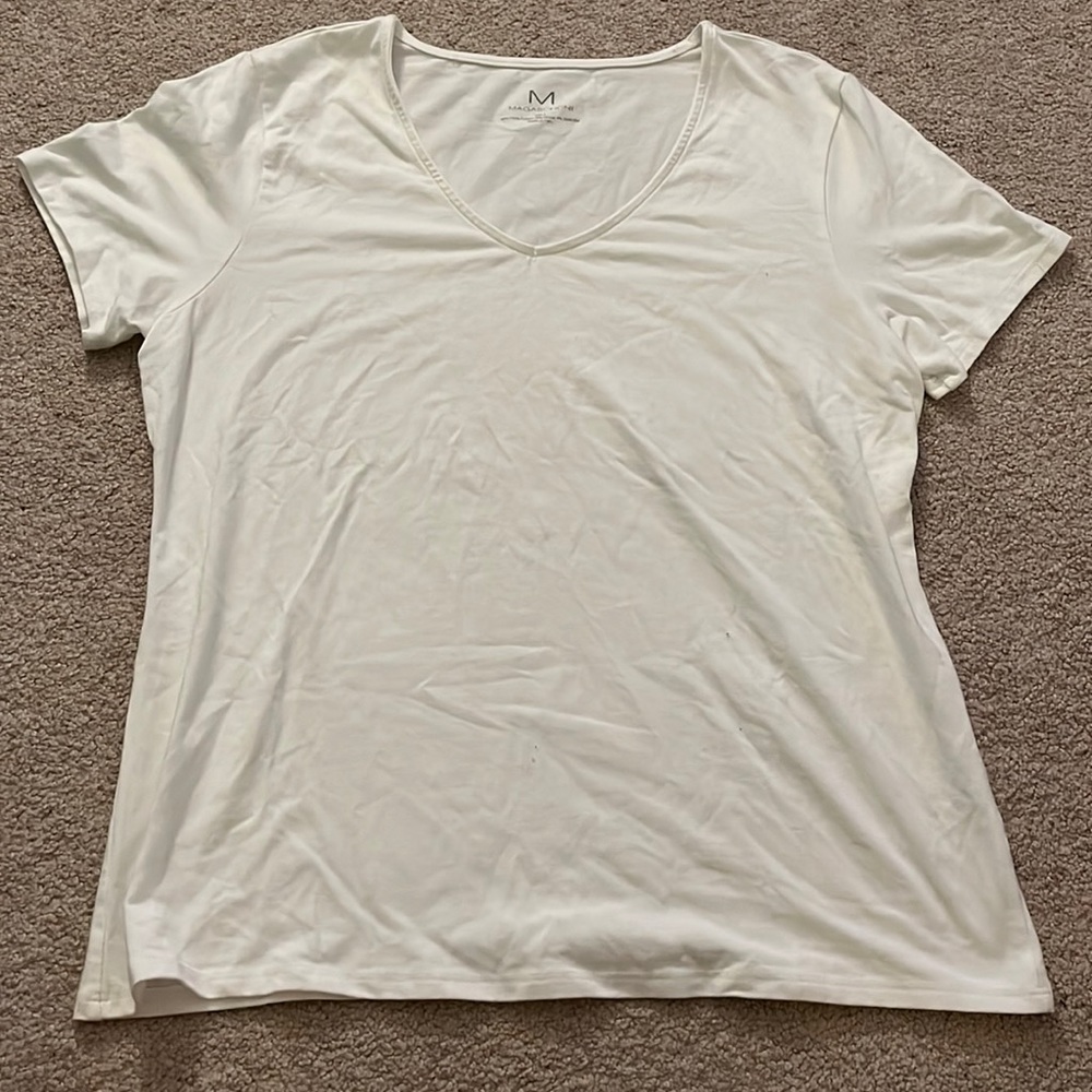 White V-neck T-Shirt